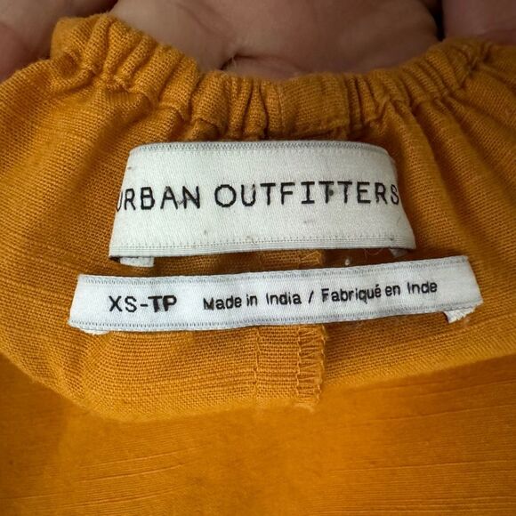URBAN OUTFITTERS Size XS Dark Yellow, Mustard Cotton Boho Tank Dress - Picture 9 of 10